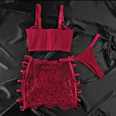 Amber™ | Red Desire Lingerie Set
