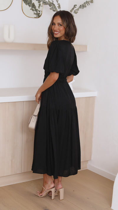Erin Midi Dress - Black