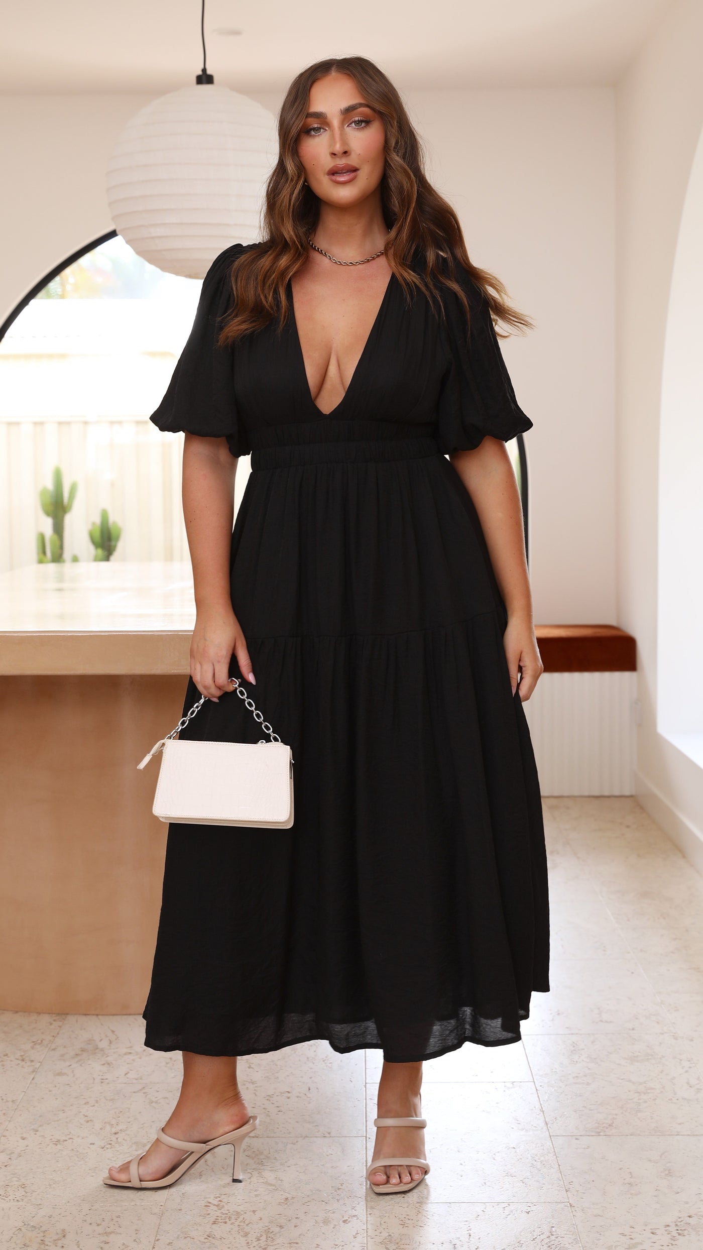 Erin Midi Dress - Black