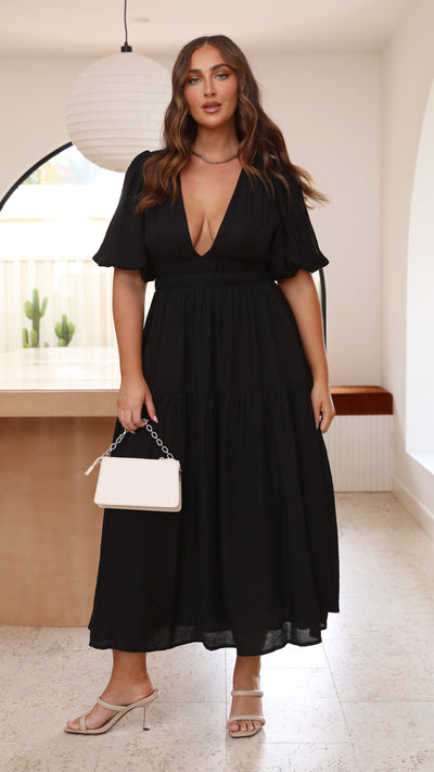 Erin Midi Dress - Black
