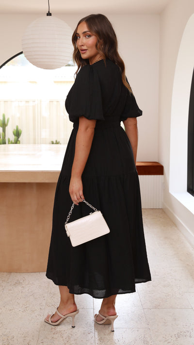 Erin Midi Dress - Black