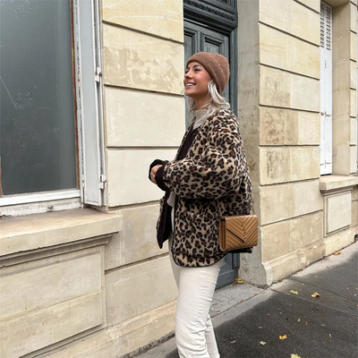Ruby - Fleece Leopard Jacket
