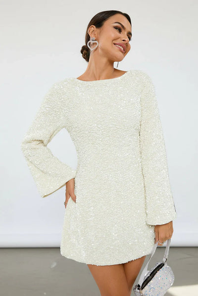 Clara - Sequin Dress with Bow at the Back