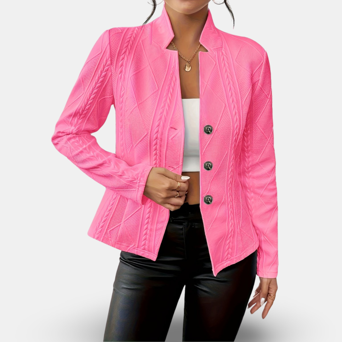 Clara - Buttoned Blazer Jacket