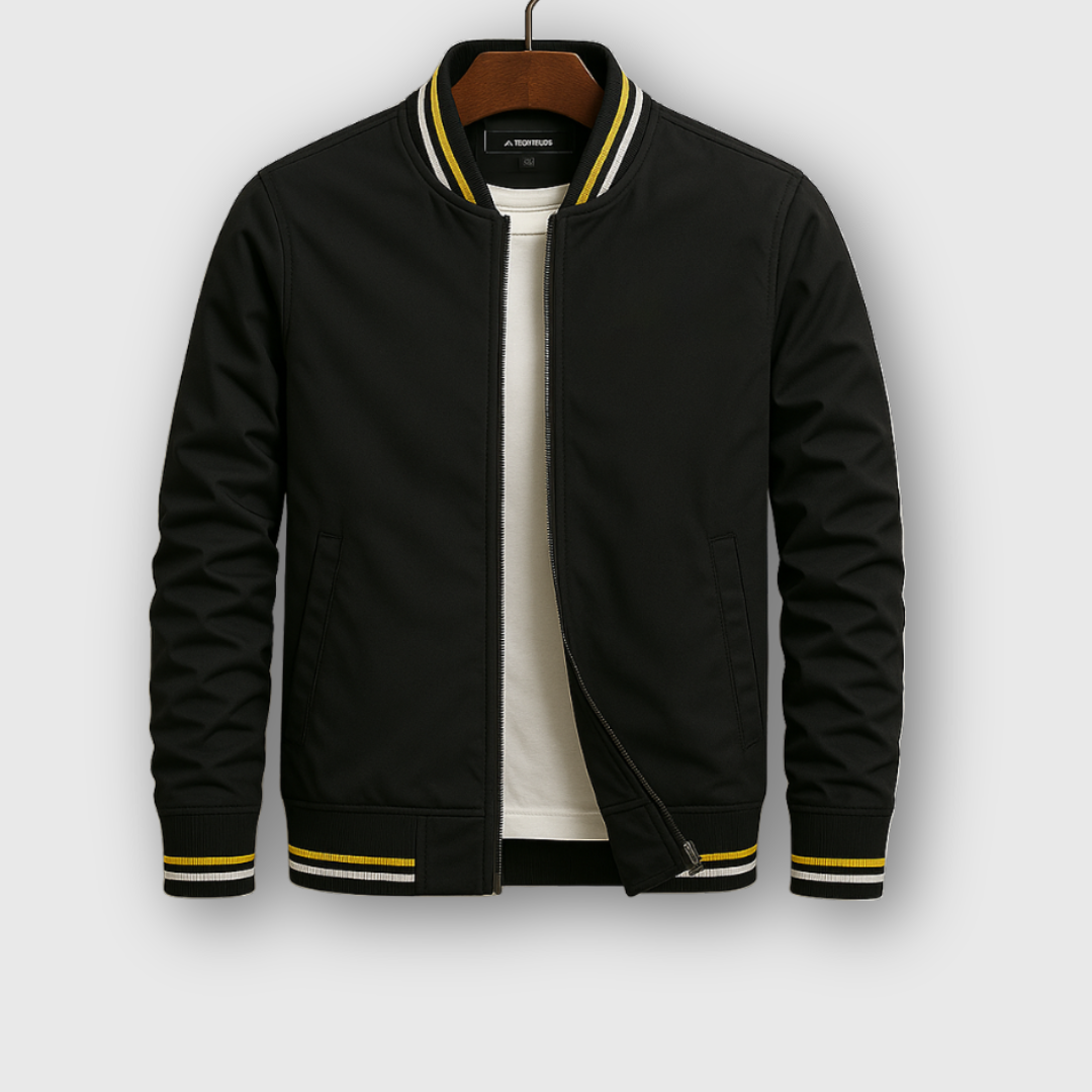 Rufus | Elegant Striped Bomber Jacket