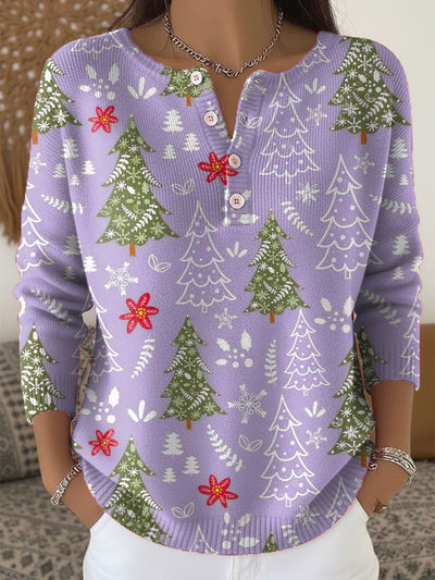 Nerea | Christmas Sweater with Buttons