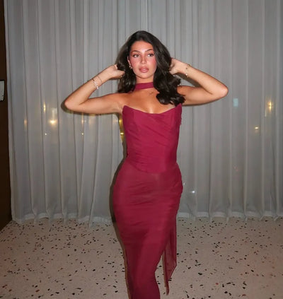 Tamsin | Strapless Bodycon Maxi Dress