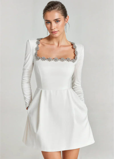 Amalie | Velvet Mini Dress