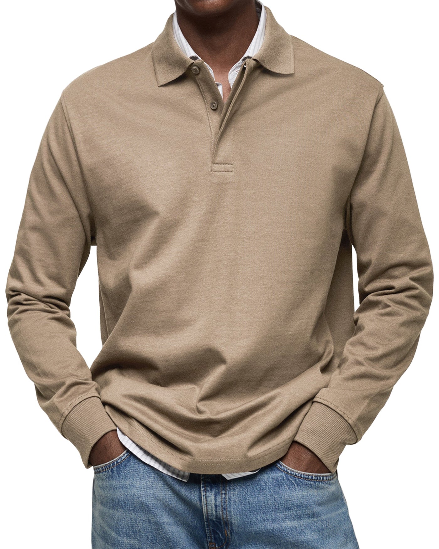 Adrián | Luxury Long Sleeve Polo Shirt