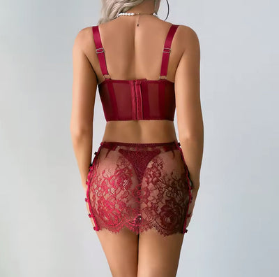 Amber™ | Red Desire Lingerie Set