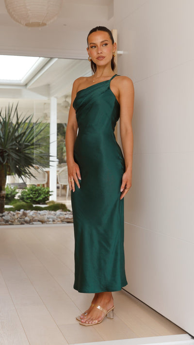 Josephina Midi Dress - Emerald Green