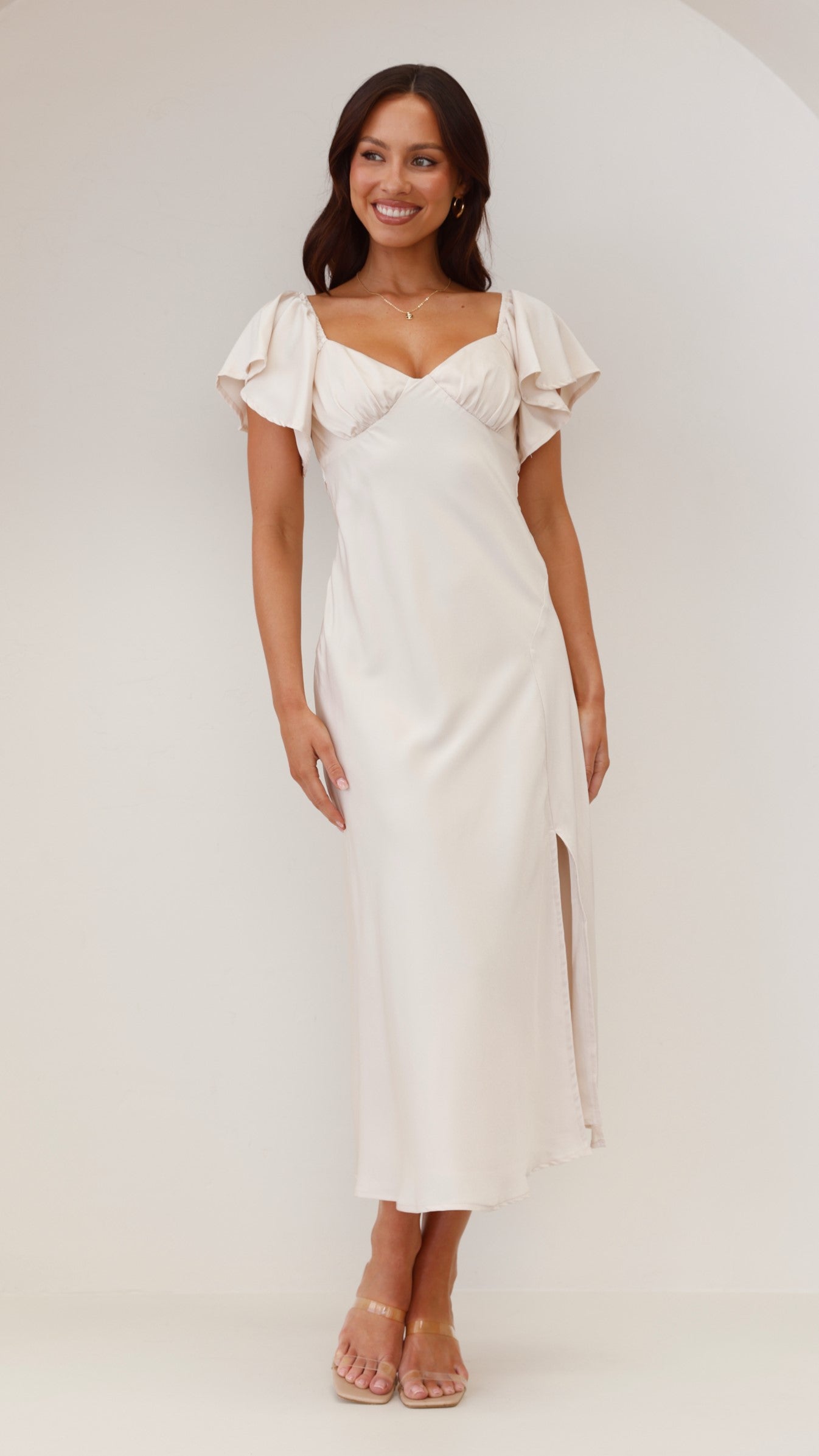 Louisa Midi Dress - Ivory
