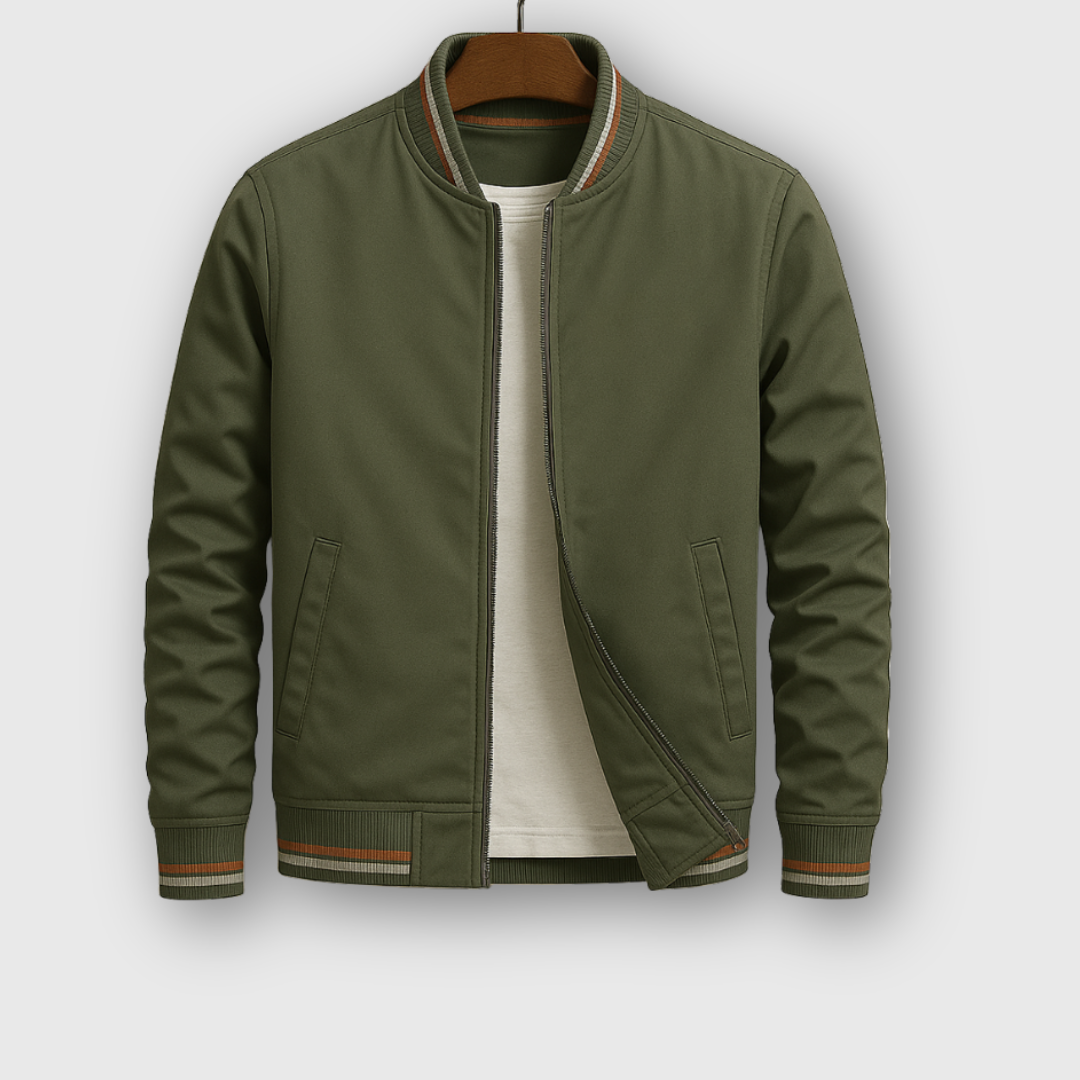 Rufus | Elegant Striped Bomber Jacket