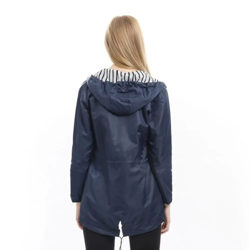 Yvonne - Hooded Raincoat for Women Lightweight and Windproof