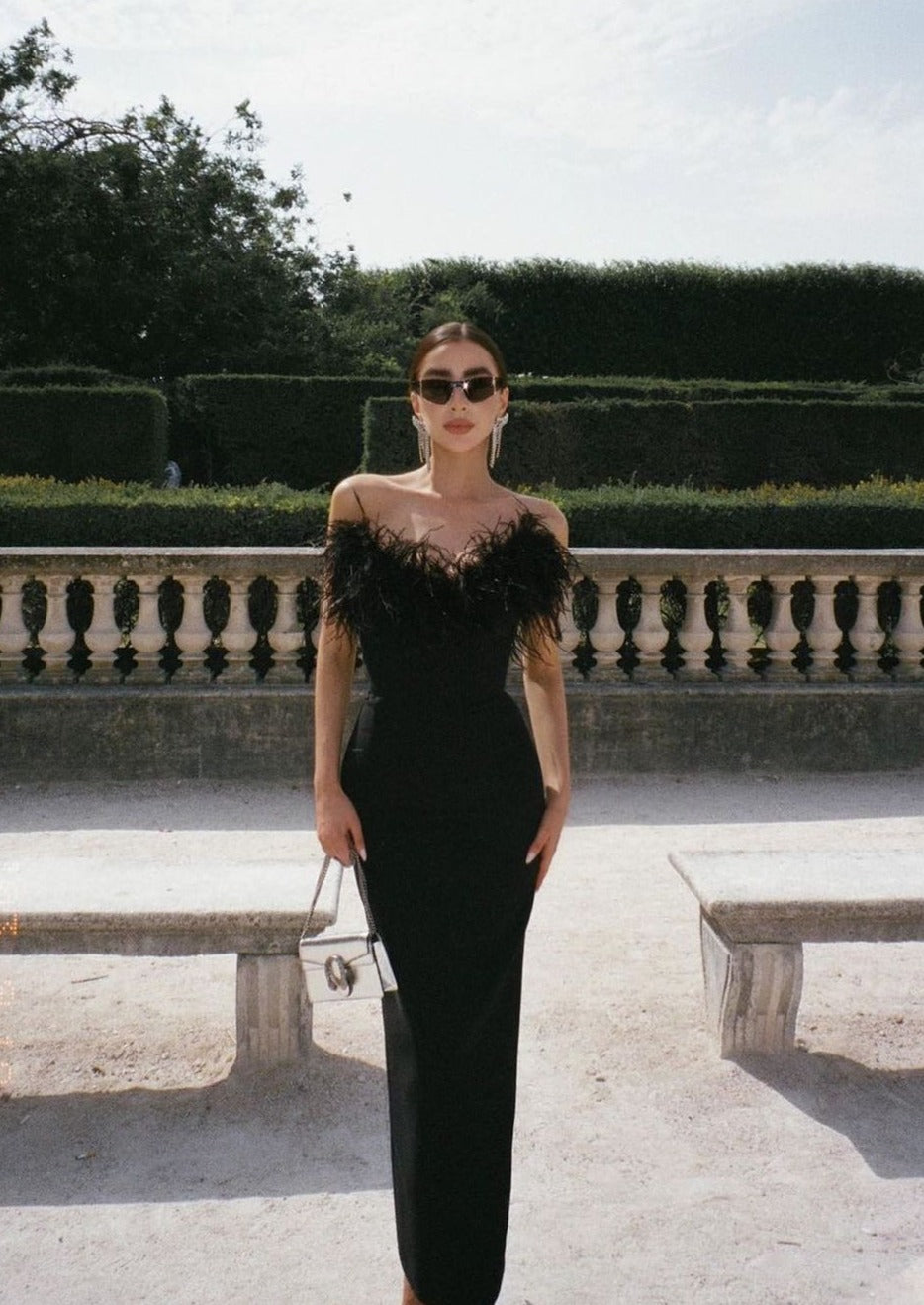 Oriana | Luxurious Feather Dress