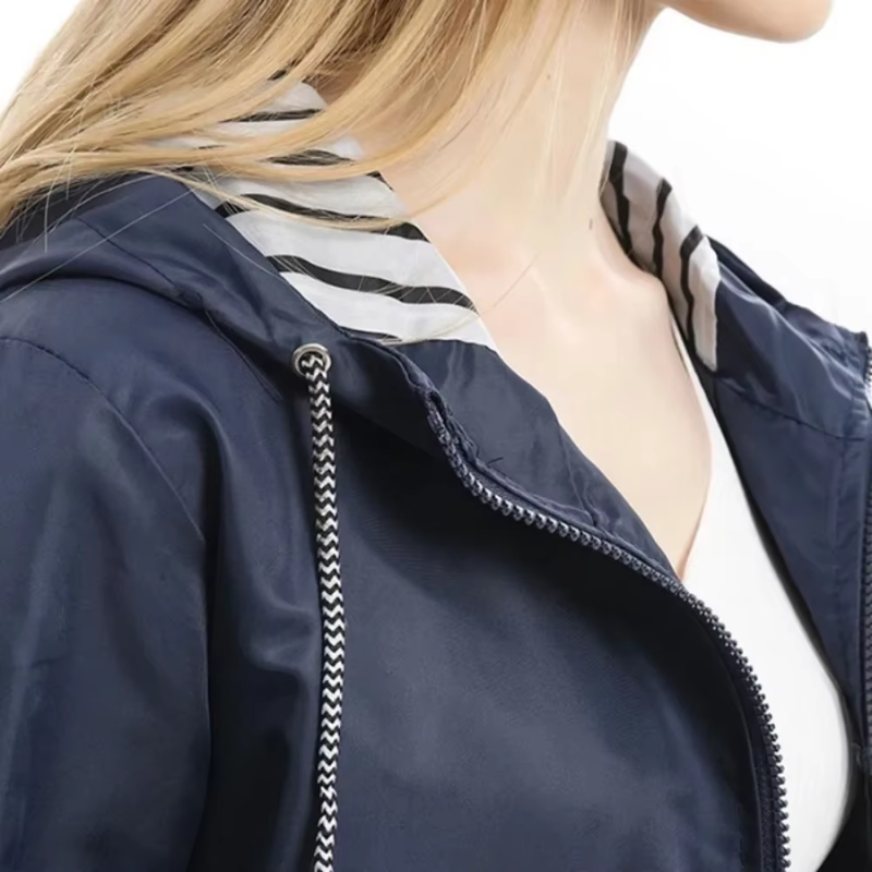 Yvonne - Hooded Raincoat for Women Lightweight and Windproof