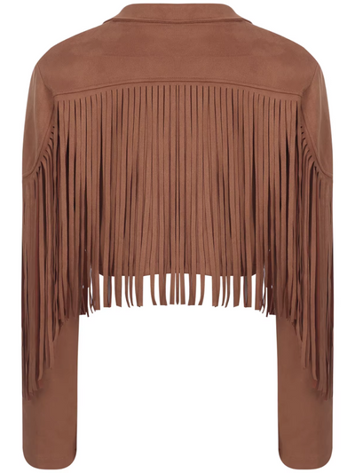 Jessie - Brown Jacket with Fringes