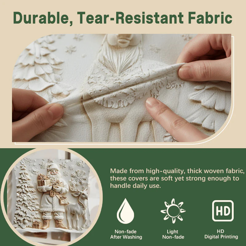 🎄Christmas Decorative 3D Pillow Covers (Set of 4)