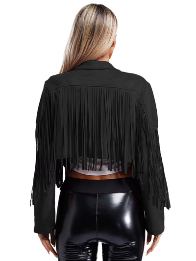 Jessie - Brown Jacket with Fringes