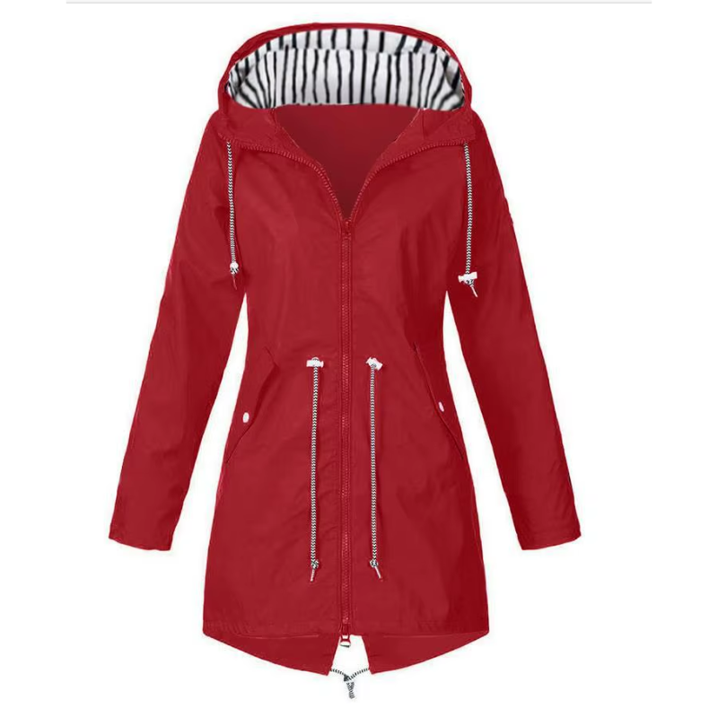 Yvonne - Hooded Raincoat for Women Lightweight and Windproof