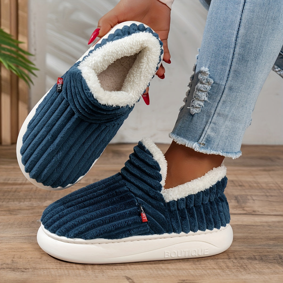 CozyStep – Plush Home Slippers