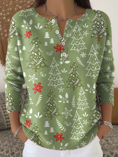 Nerea | Christmas Sweater with Buttons