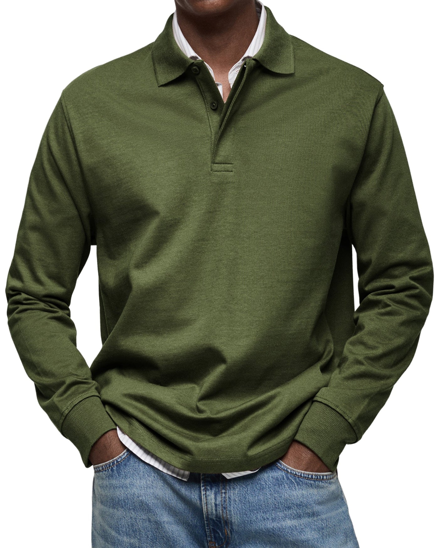 Adrián | Luxury Long Sleeve Polo Shirt