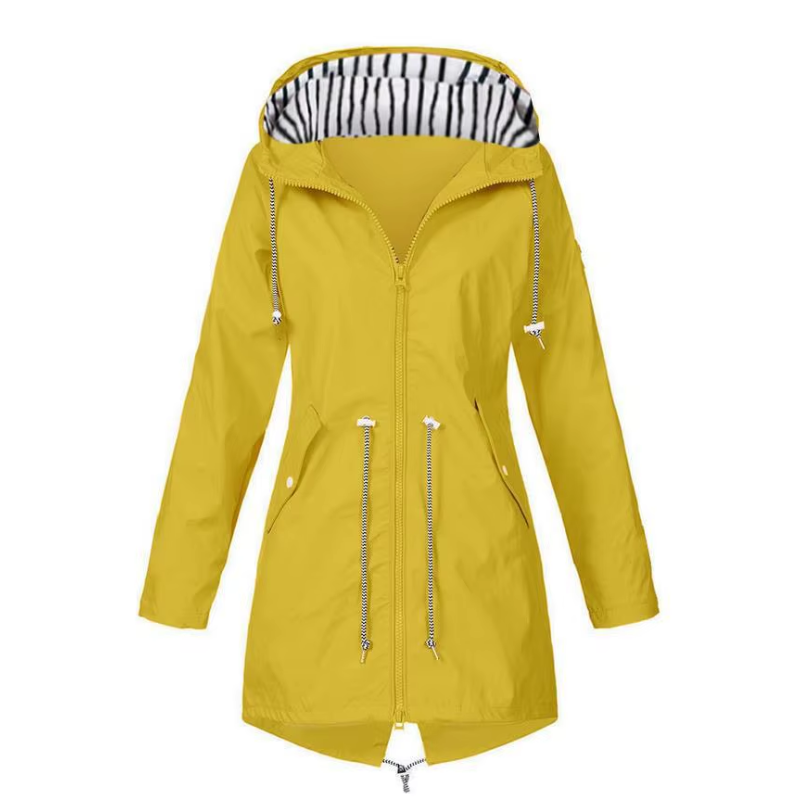 Yvonne - Hooded Raincoat for Women Lightweight and Windproof