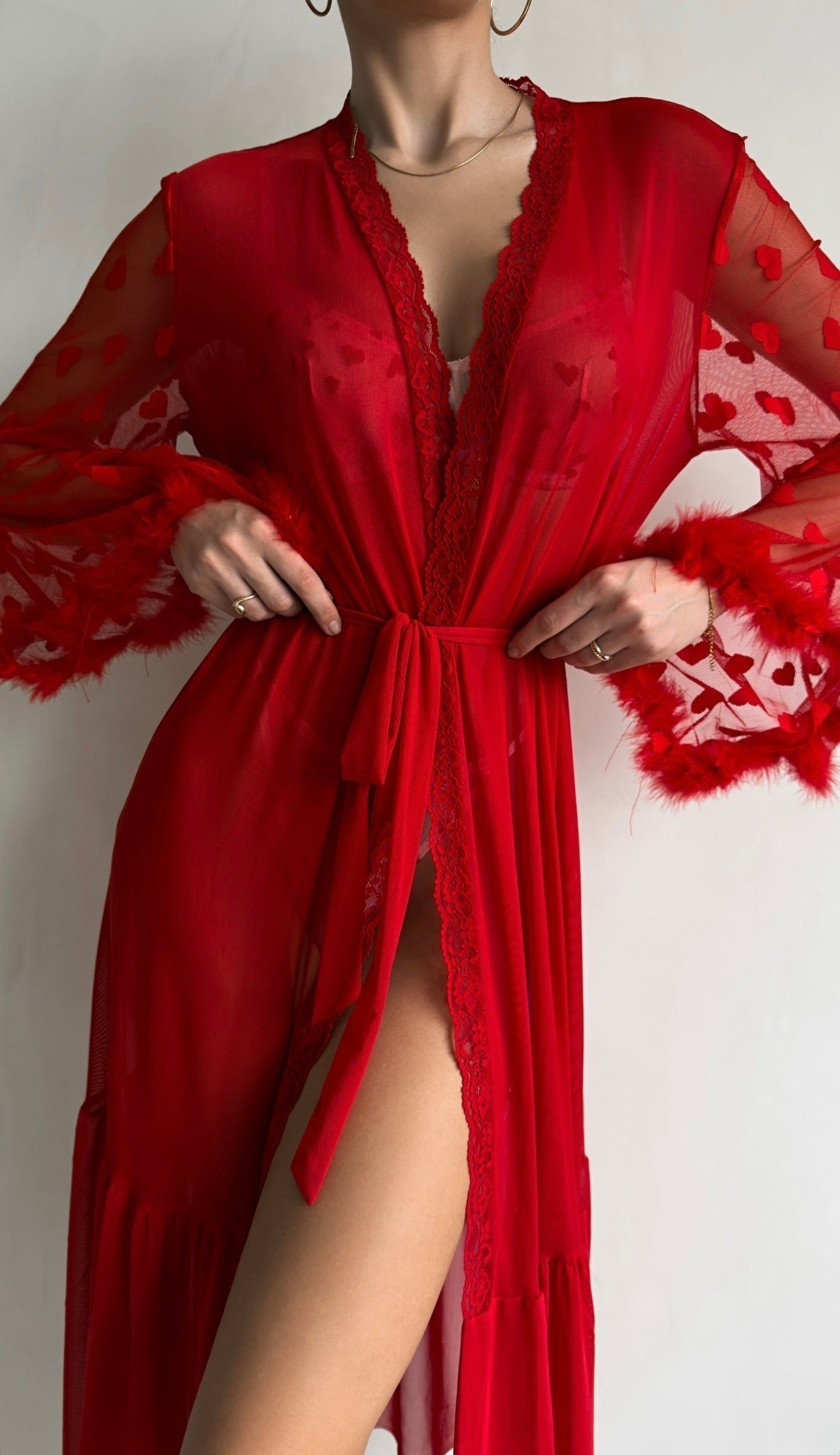 Keira™ | Transparent Lace Kimono