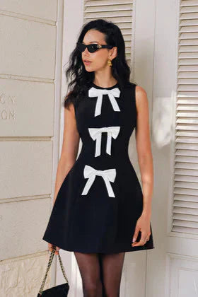 Alicia | Mini Bow Dress