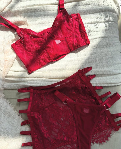 Amber™ | Red Desire Lingerie Set