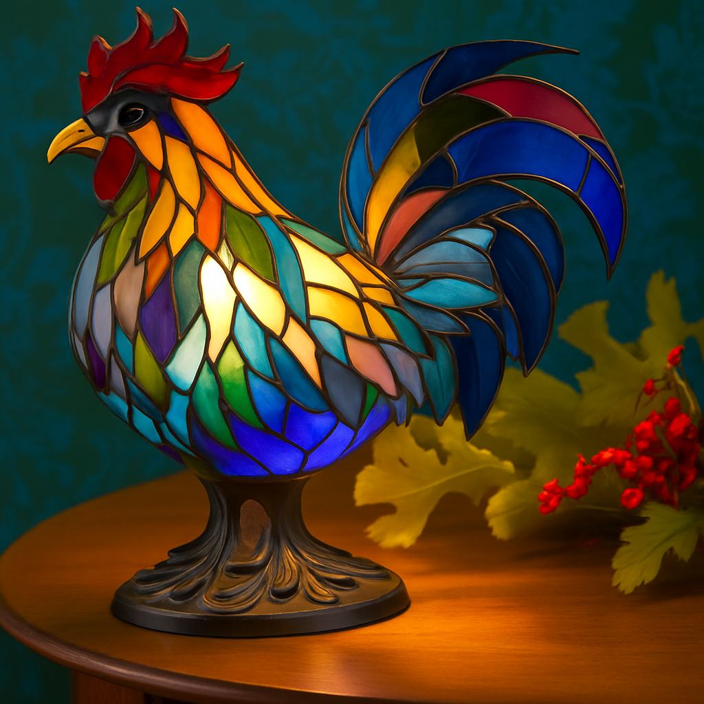 Hector | Colorful Rooster-Shaped Lamp
