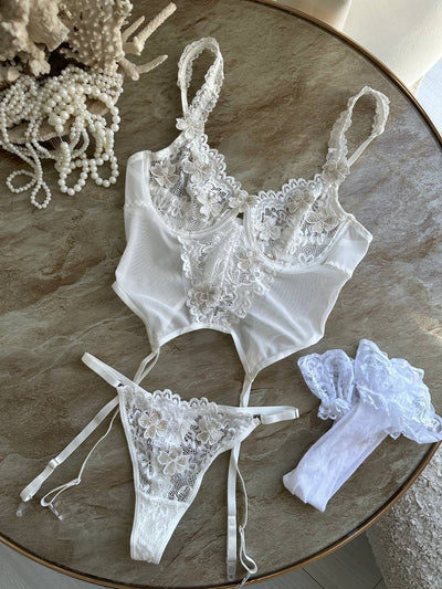 Leyla™ | Elegant Bridal Lingerie Set