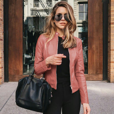 Alexis - Vegan Leather Biker Jacket