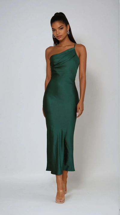 Josephina Midi Dress - Emerald Green