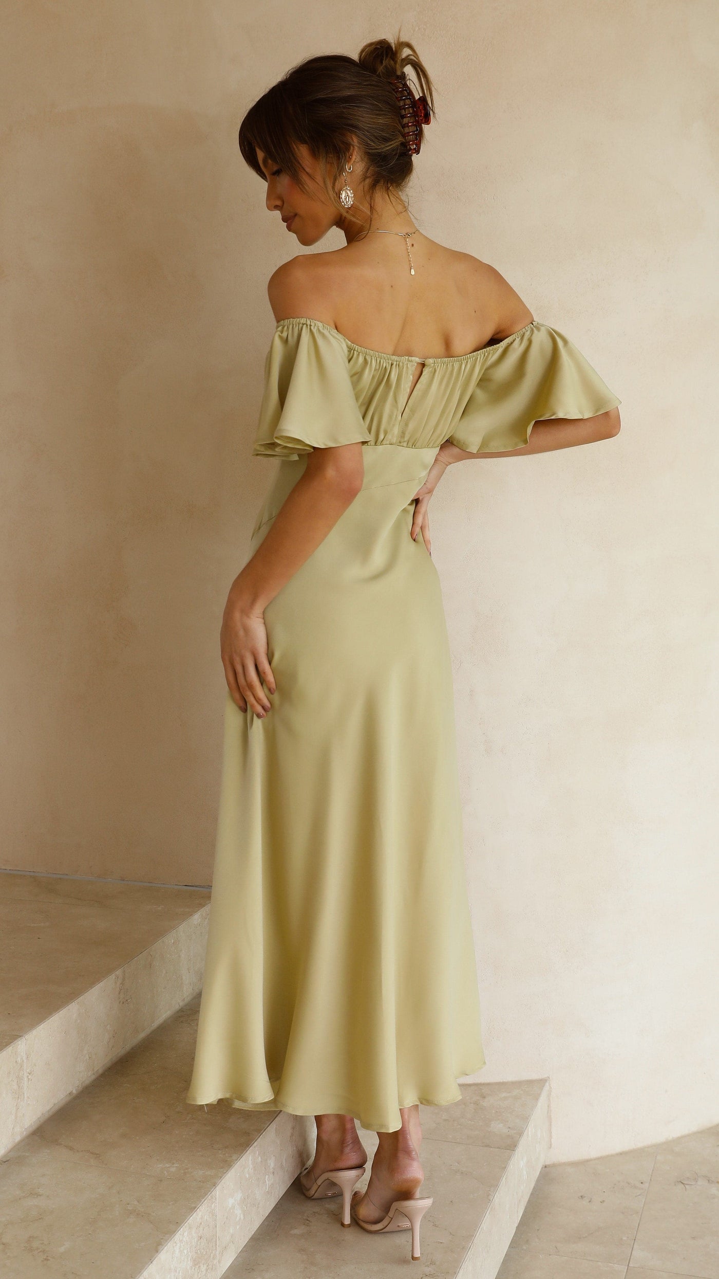 Louisa Midi Dress - Olive