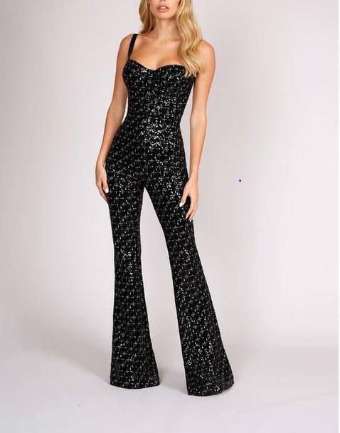Avah - Glamorous Sequin Jumpsuit