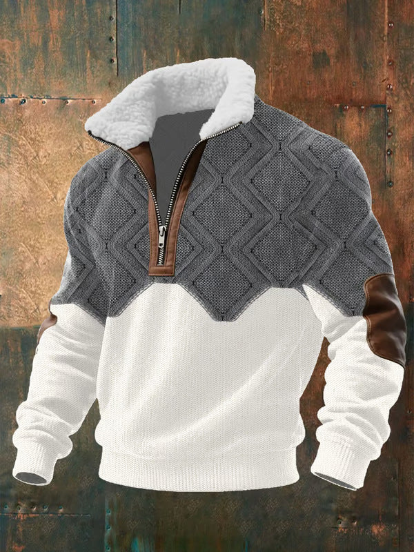 MAXIM™ | ZIP-UP SWEATER WITH PADDED COLLAR