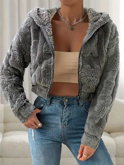 Mimi - Cropped Zip Fleece