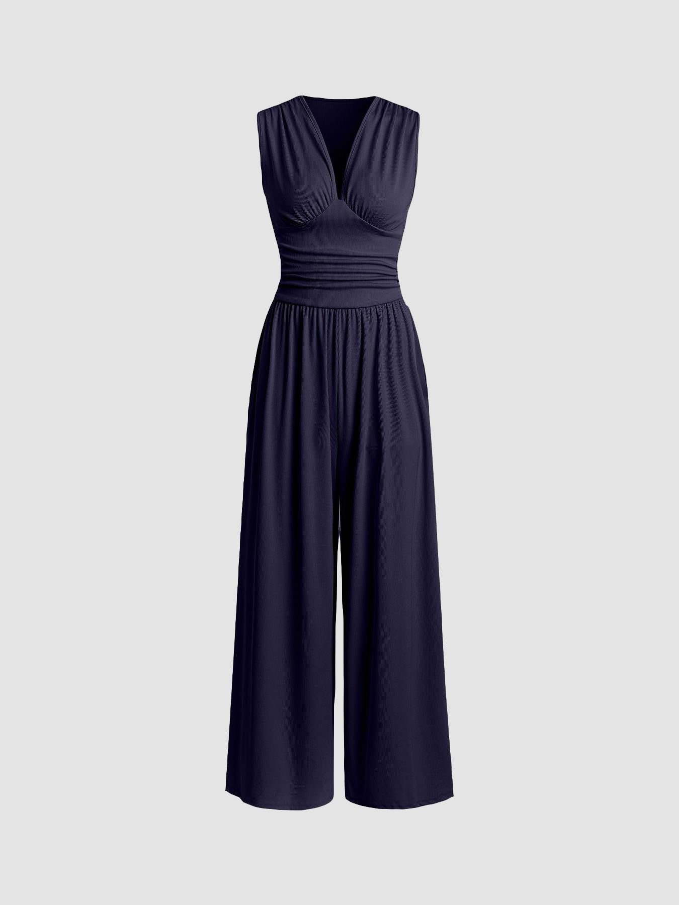 Charity – Chic Sleeveless Wide-Leg Jumpsuit