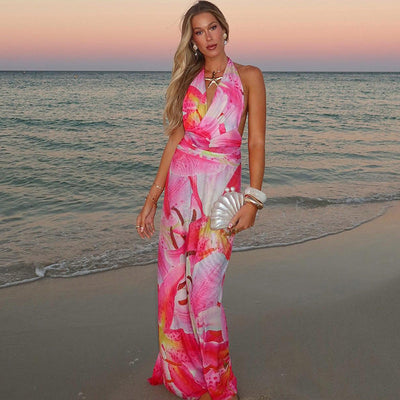 Nerissa | Halter Maxi Dress