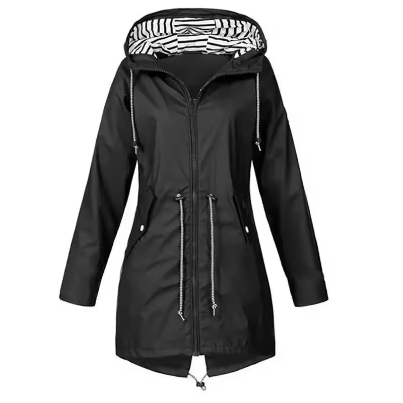 Yvonne - Hooded Raincoat for Women Lightweight and Windproof
