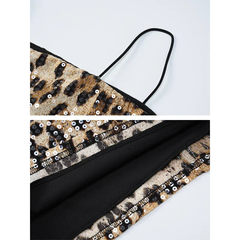 Gabriela | Leopard Sequin Dress