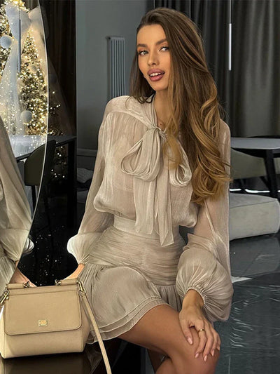 Jill | Graceful Sheer Dress