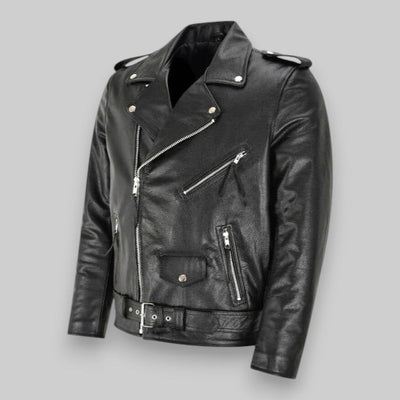 Massimo | Synthetic Leather Biker Jacket