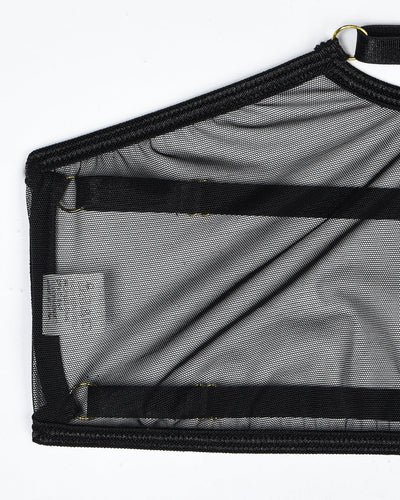 Eline™ | 4-Piece Transparent Mesh Lingerie Set with Bra & Bow