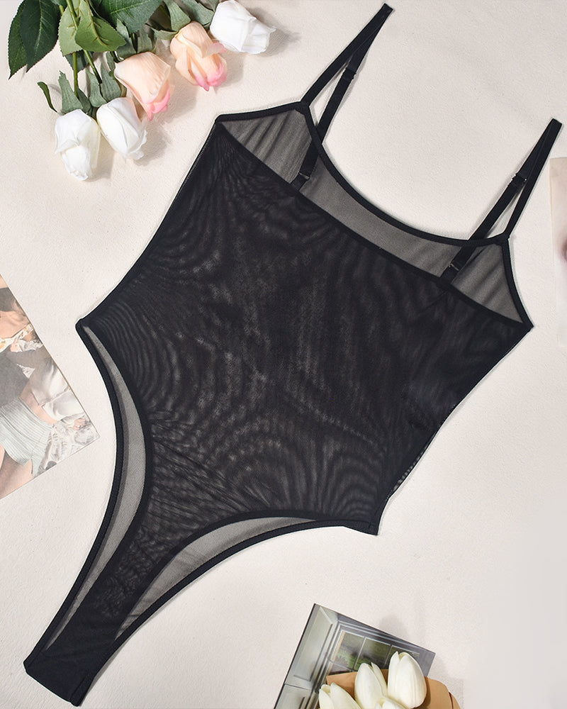 Sora™ | Transparent Mesh Bodysuit