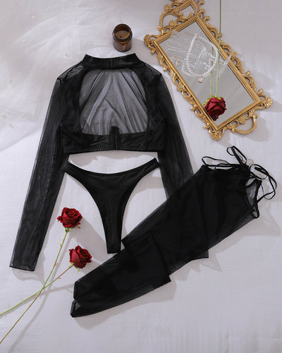 Alessandra™ | Romantic Lace Short Top Set with Panties