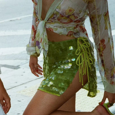 Rosa | Sequin Mini Skirt