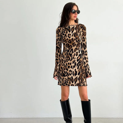 Jacqueline | Mini Leopard Dress